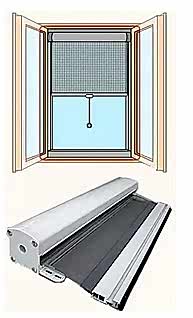 строение рулонных москитных сеток