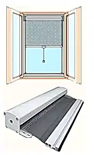 строение рулонных москитных сеток