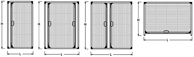 Типы москиток плиссе