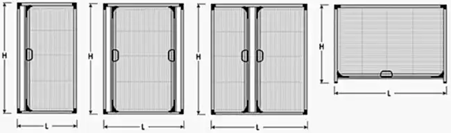 Типы москиток плиссе
