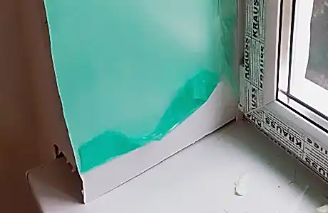 Монтаж оконных откосов из сэндвич-панедей Монтаж оконных откосов из сэндвич-панедей