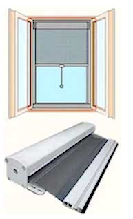 строение рулонных москитных сеток