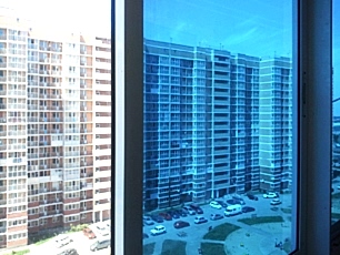 Заказать синюю зеркальную тонировку