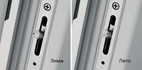 Регулировка окон режим зима