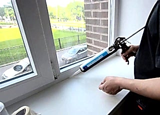 Герметизация стыков с коном