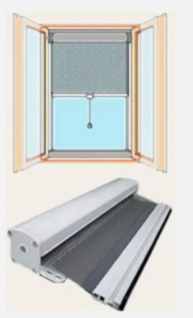 строение рулонных москитных сеток