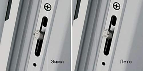 Регулировка окон режим зима