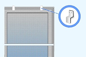Металлическая фурнитура для сетки в подарок