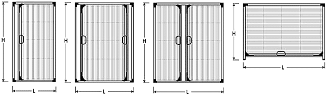 Типы москиток плиссе