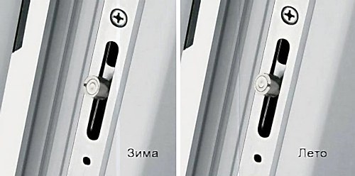 Регулировка окон режим зима