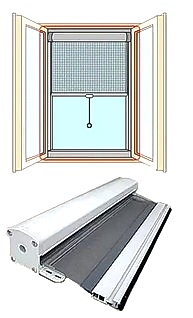 строение рулонных москитных сеток