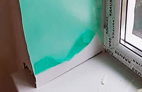 Монтаж оконных откосов из сэндвич-панедей Монтаж оконных откосов из сэндвич-панедей