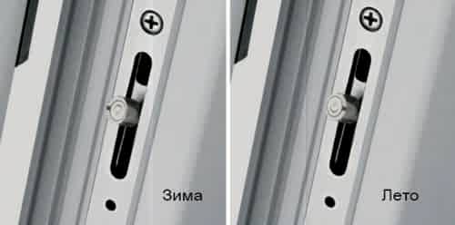 Регулировка окон режим зима