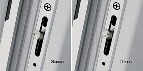 Регулировка окон режим зима